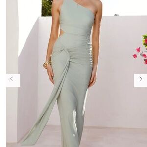 Billy J - Sage Green Court Maxi Dress